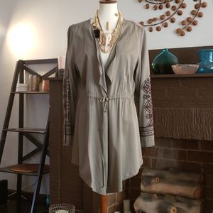 Embroidered Fall Jacket/Wrap